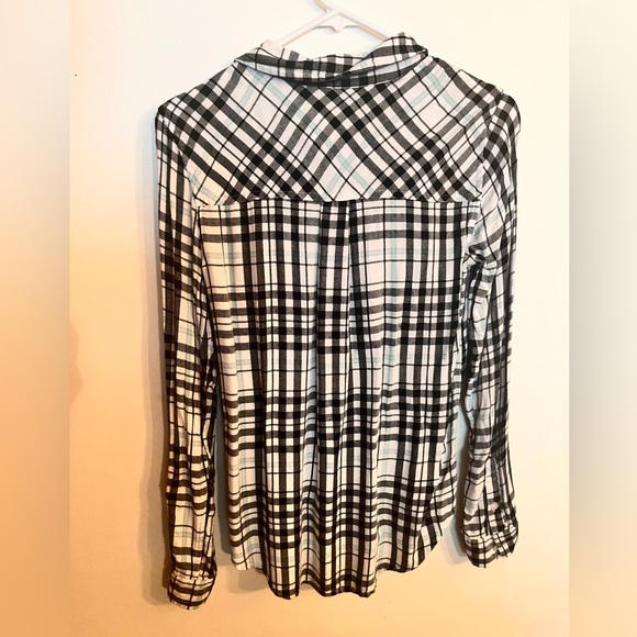 🎉 2x HP 🎉 Super Soft Perfect Plaid Top Small - Picture 3 of 5